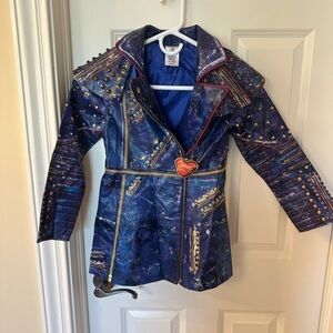 Disney Store Descendants 2 Evie Costume Faux Leather Jacket Studded